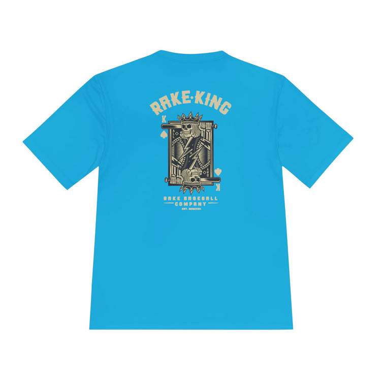 Rake King Dry Fit Tee - Rake Baseball Company - RAKE BASEBALL | BASEBALL T-SHIRT | BASEBALL CLOTHING | GOOD VIBES ONLY