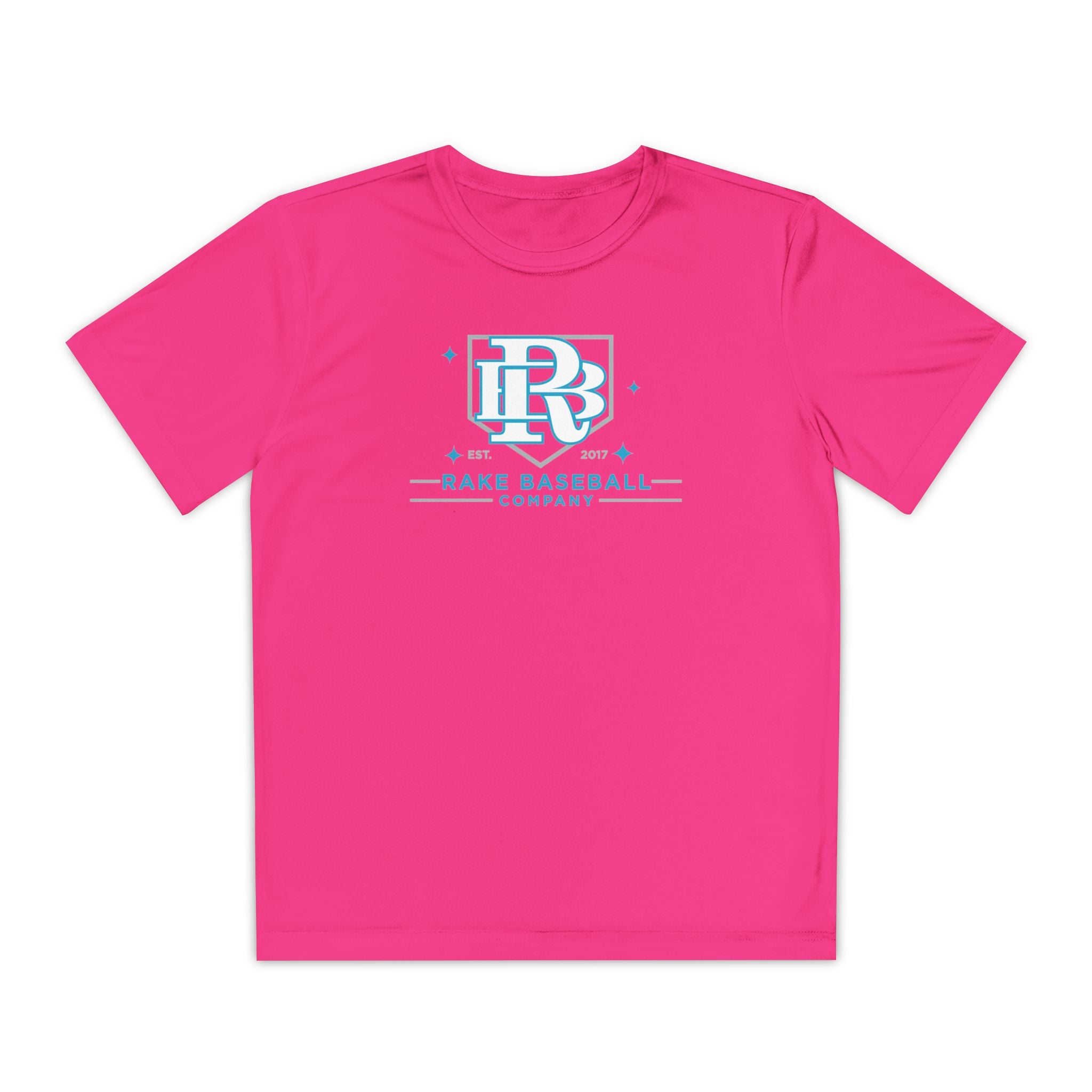 Kids Rake Baseball Homeplate Tee Dry Fit Tee - Rake Baseball Company - RAKE BASEBALL | BASEBALL T-SHIRT | BASEBALL CLOTHING | GOOD VIBES ONLY