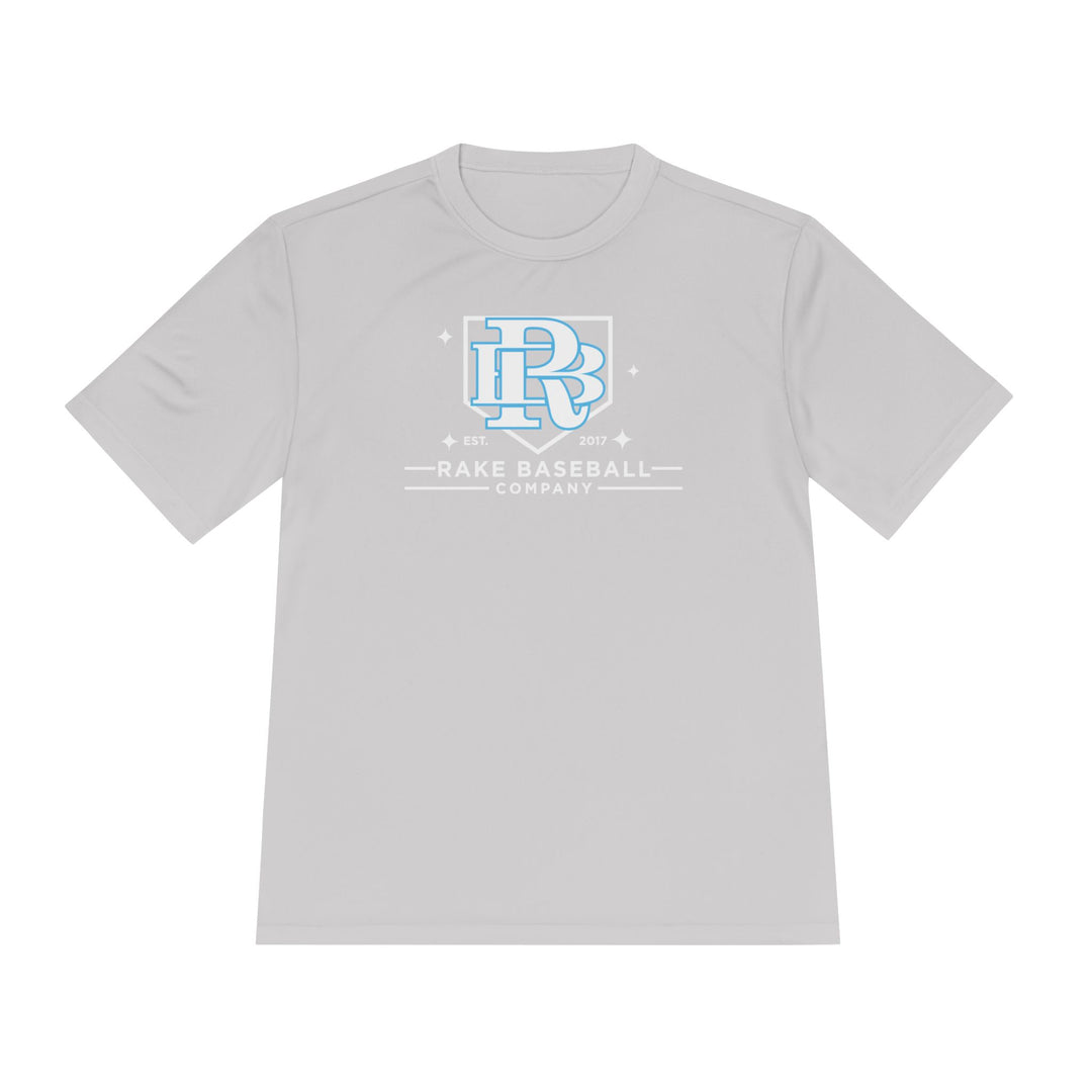 Rake Baseball Homeplate Tee Dry Fit Tee - Rake Baseball Company - RAKE BASEBALL | BASEBALL T-SHIRT | BASEBALL CLOTHING | GOOD VIBES ONLY