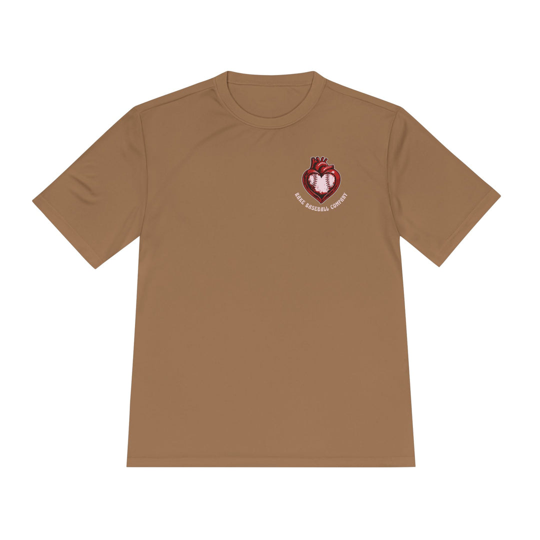 True Amor Baseball Dry Fit Tee - Rake Baseball Company - RAKE BASEBALL | BASEBALL T-SHIRT | BASEBALL CLOTHING | GOOD VIBES ONLY