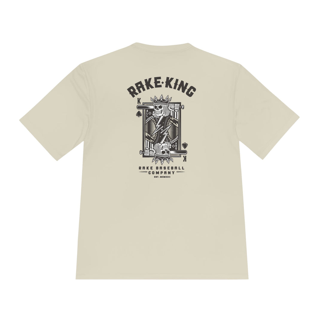 Rake King Dry Fit Tee - Rake Baseball Company - RAKE BASEBALL | BASEBALL T-SHIRT | BASEBALL CLOTHING | GOOD VIBES ONLY