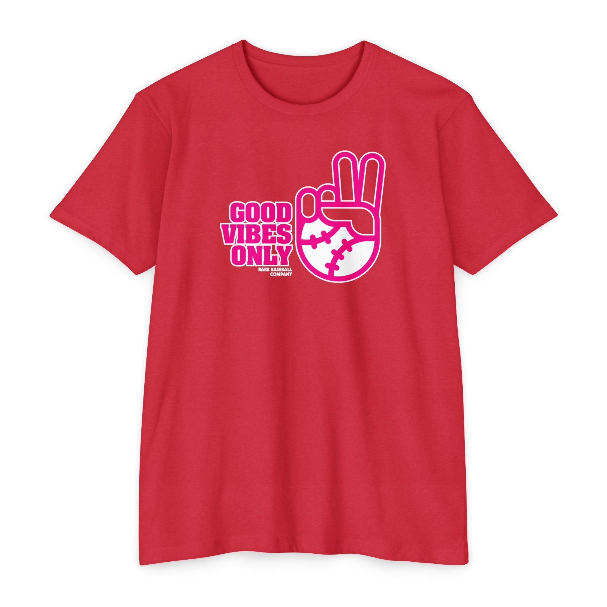 Good Vibes Only Tee - Rake Baseball Company - RAKE BASEBALL | BASEBALL T-SHIRT | BASEBALL CLOTHING | GOOD VIBES ONLY