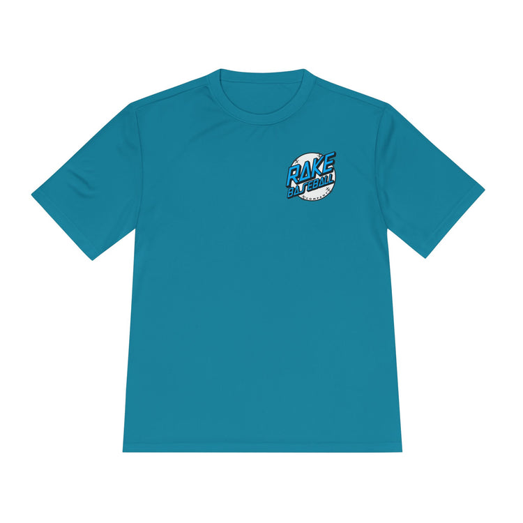 Rake Dot Dry Fit Tee - Rake Baseball Company - RAKE BASEBALL | BASEBALL T-SHIRT | BASEBALL CLOTHING | GOOD VIBES ONLY
