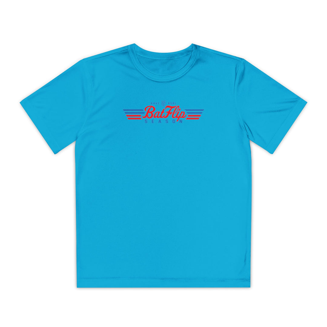 Kids Bat Flip Season Dry Fit Tee