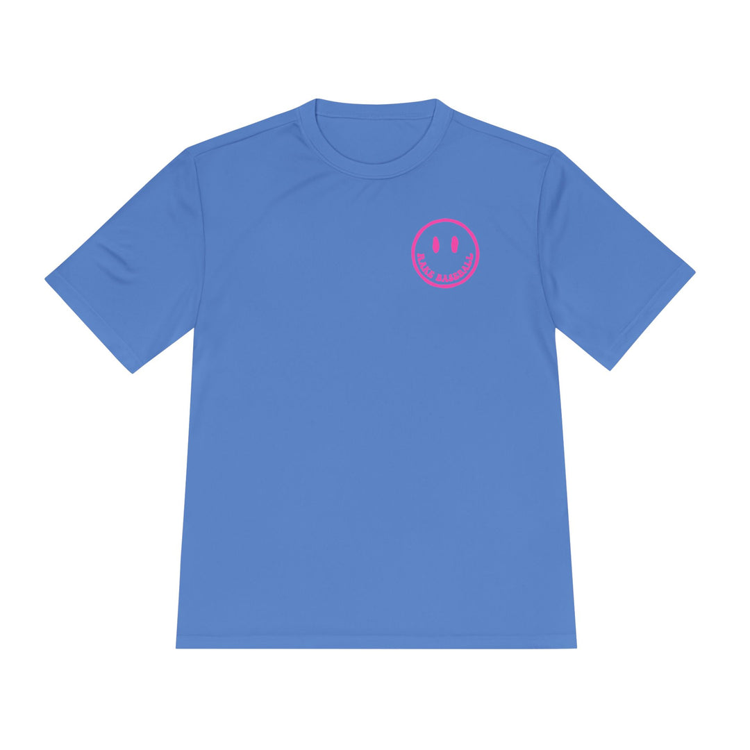 Rake Smile Dry Fit Tee - Rake Baseball Company - RAKE BASEBALL | BASEBALL T-SHIRT | BASEBALL CLOTHING | GOOD VIBES ONLY