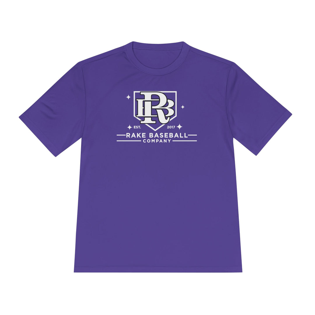 Rake Baseball Homeplate Tee Dry Fit Tee - Rake Baseball Company - RAKE BASEBALL | BASEBALL T-SHIRT | BASEBALL CLOTHING | GOOD VIBES ONLY