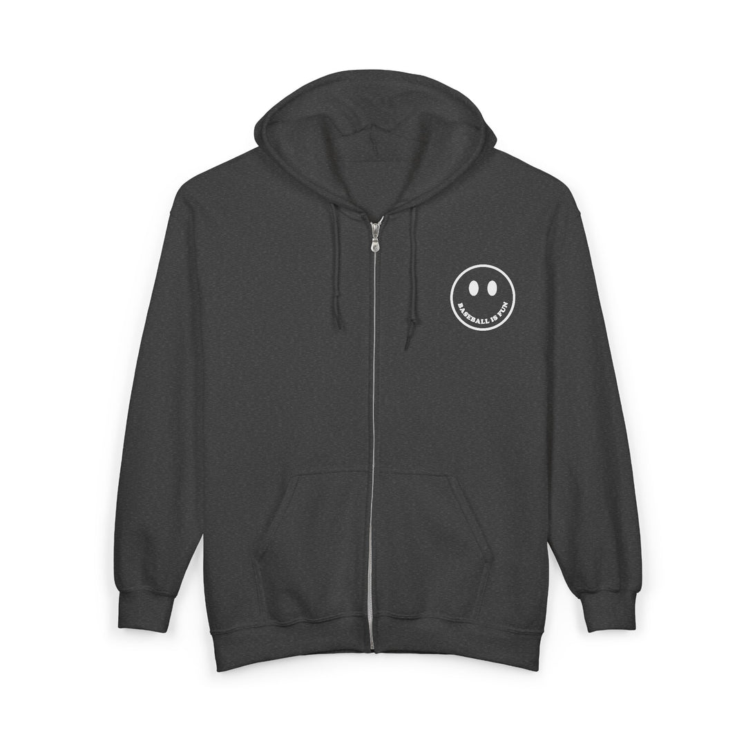 Baseball Is Fun Full Zip Hoodie