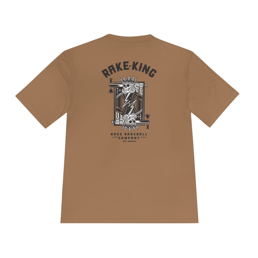Rake King Dry Fit Tee - Rake Baseball Company - RAKE BASEBALL | BASEBALL T-SHIRT | BASEBALL CLOTHING | GOOD VIBES ONLY