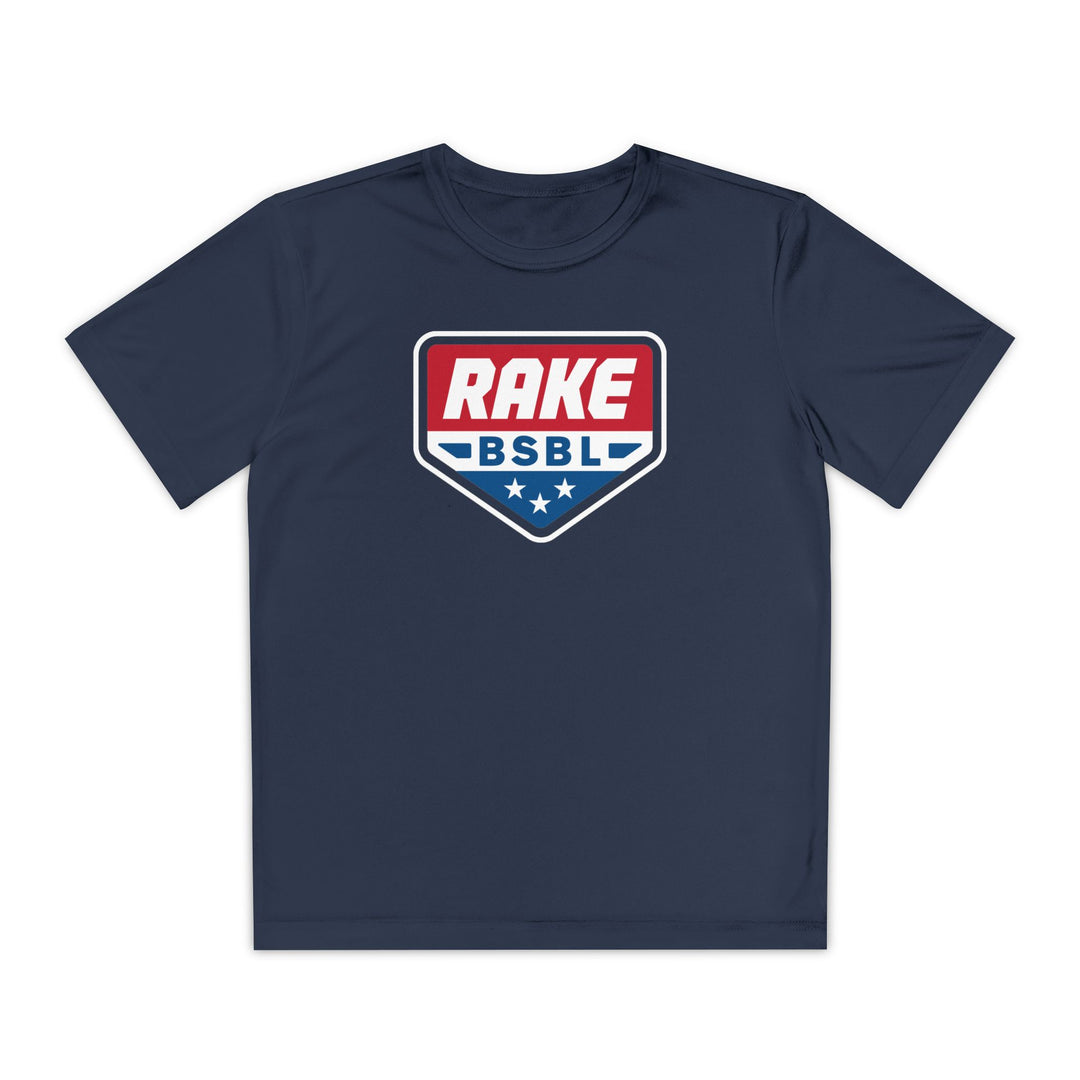 Kids Rake Flag Plate Dry Fit Tee