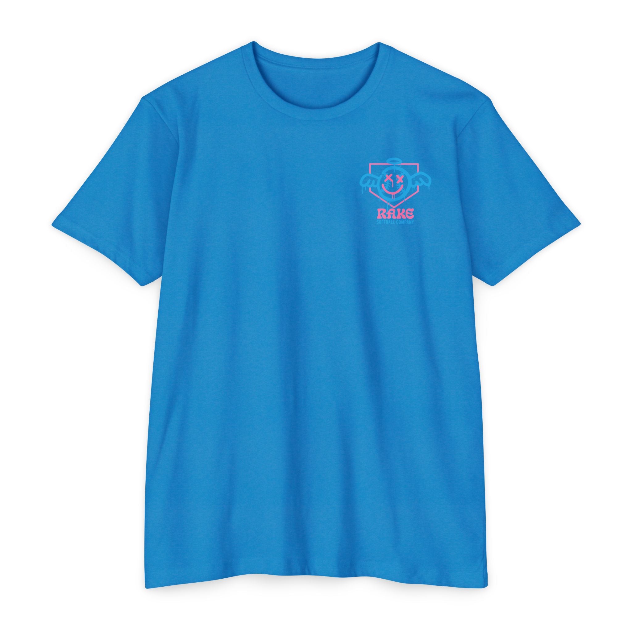 She Angel Drip Softball Tee - Rake Baseball Company - RAKE BASEBALL | BASEBALL T-SHIRT | BASEBALL CLOTHING | GOOD VIBES ONLY