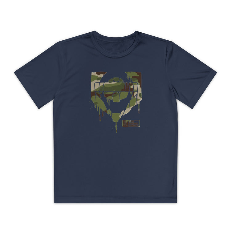 Kids Catcher's Drip Camo Dry Fit Tee - Rake Baseball Company - RAKE BASEBALL | BASEBALL T-SHIRT | BASEBALL CLOTHING | GOOD VIBES ONLY