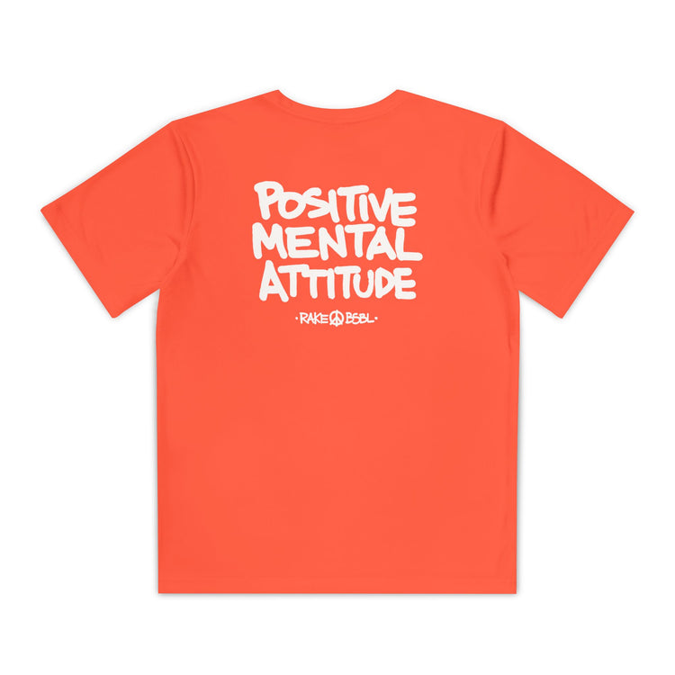 Kids Positive Mental Attitude Dry Fit Tee - Rake Baseball Company - RAKE BASEBALL | BASEBALL T-SHIRT | BASEBALL CLOTHING | GOOD VIBES ONLY