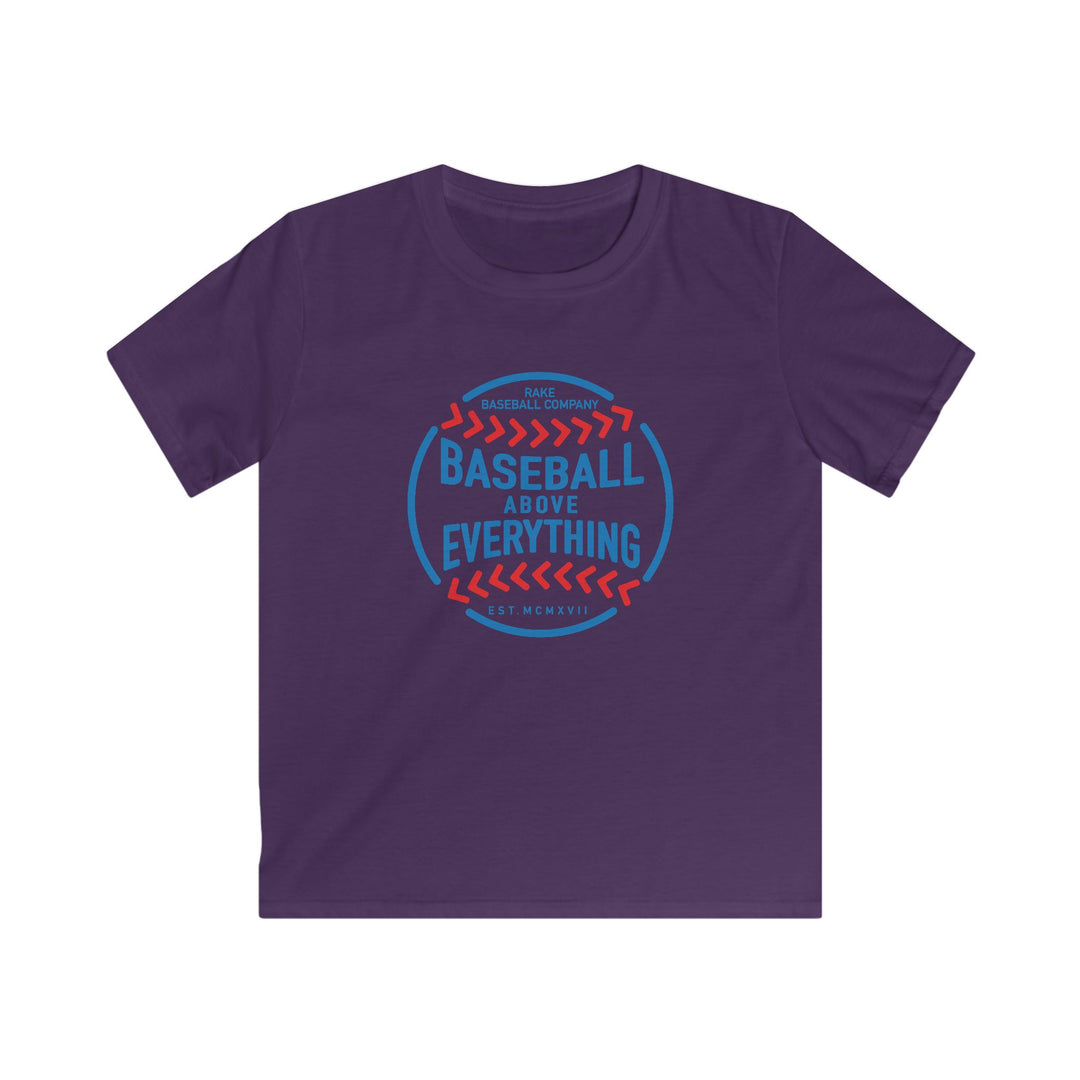 Kids Baseball Above Everything Tee