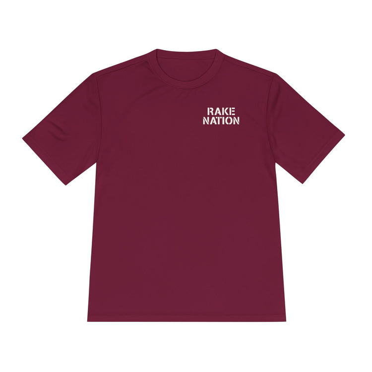 Rake Nation Dry Fit Tee - Rake Baseball Company - RAKE BASEBALL | BASEBALL T-SHIRT | BASEBALL CLOTHING | GOOD VIBES ONLY