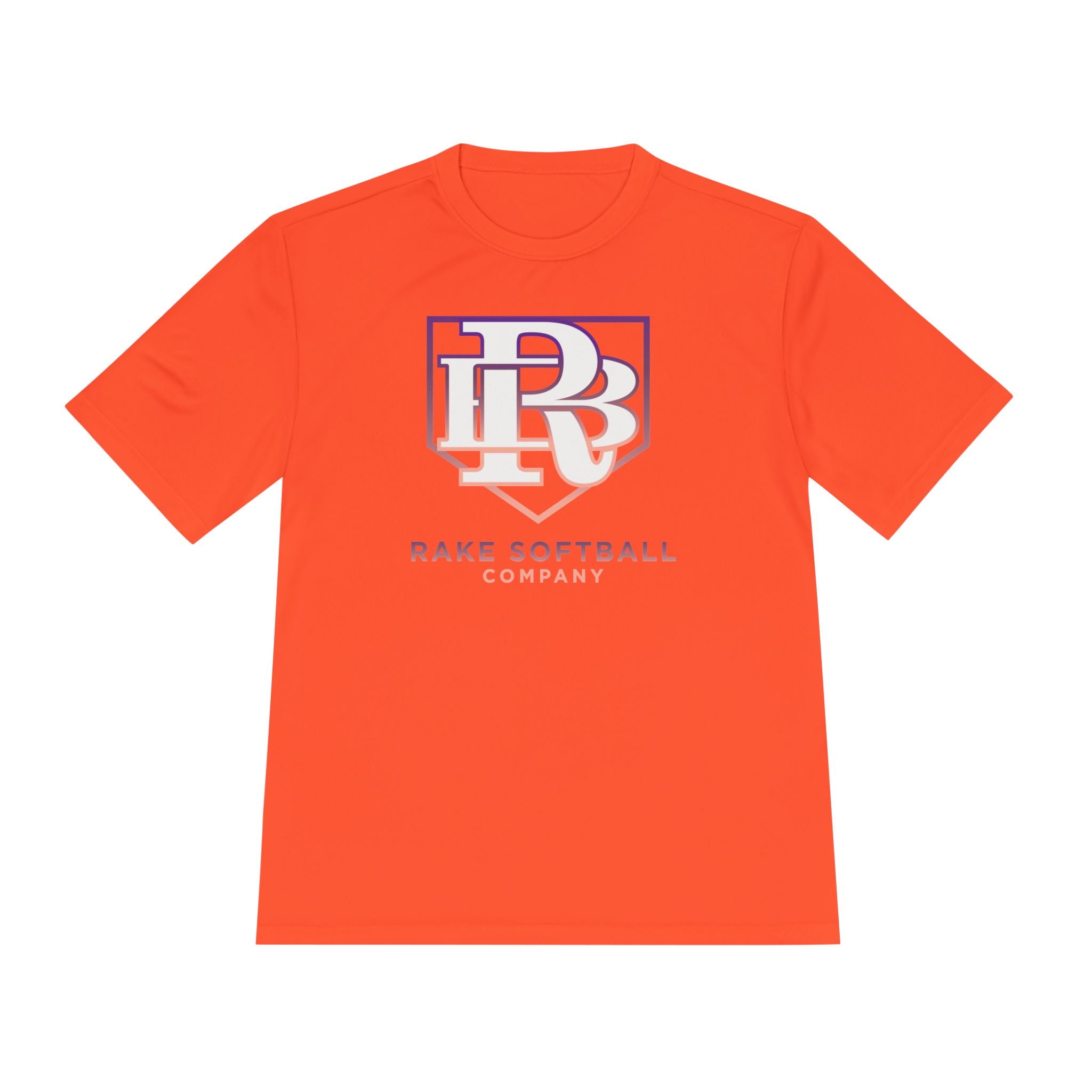RB Homeplate Softball Dry Fit Tee - Rake Baseball Company - RAKE BASEBALL | BASEBALL T-SHIRT | BASEBALL CLOTHING | GOOD VIBES ONLY