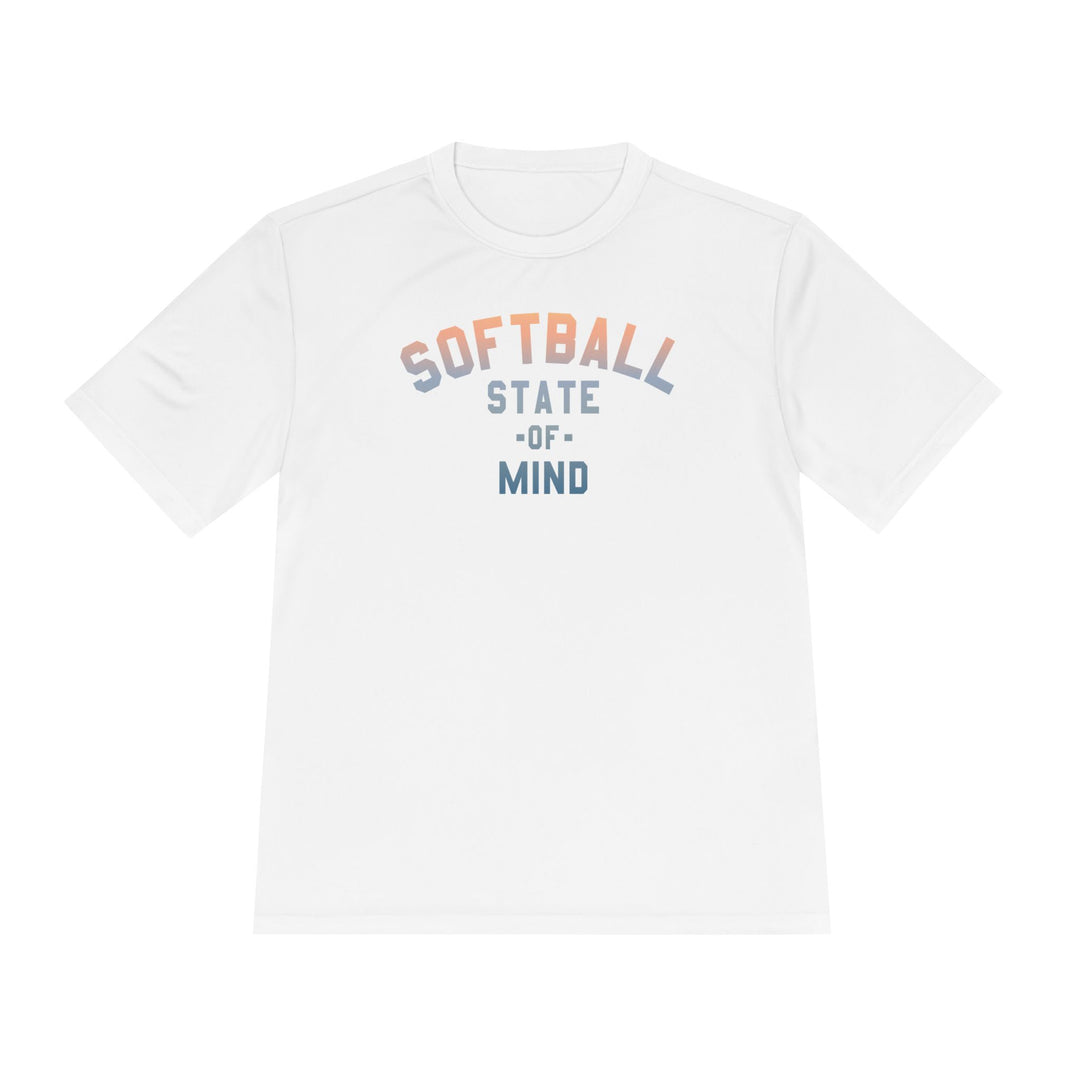 Softball State of Mind Dry Fit Tee - Rake Baseball Company - RAKE BASEBALL | BASEBALL T-SHIRT | BASEBALL CLOTHING | GOOD VIBES ONLY
