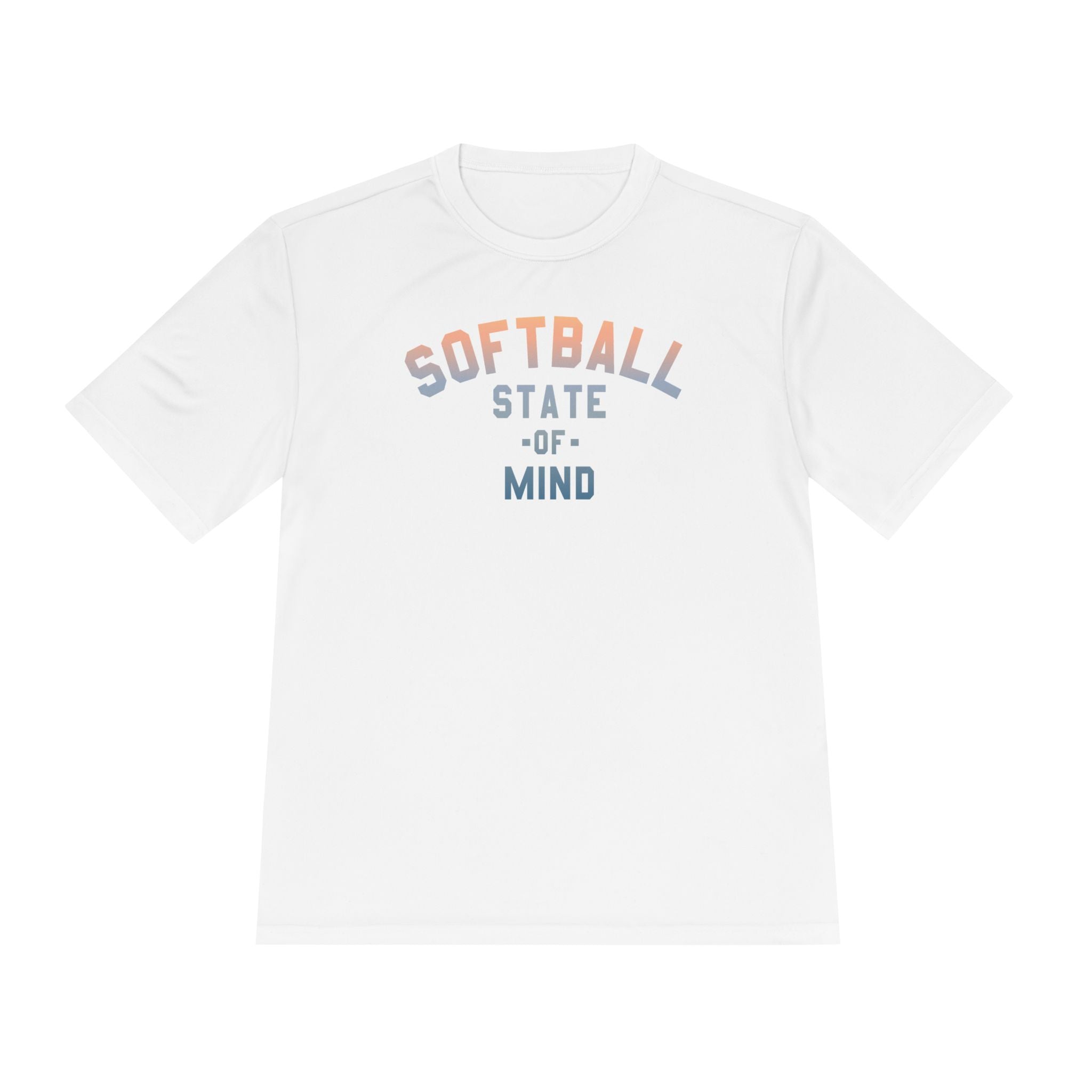 Softball State of Mind Dry Fit Tee - Rake Baseball Company - RAKE BASEBALL | BASEBALL T-SHIRT | BASEBALL CLOTHING | GOOD VIBES ONLY