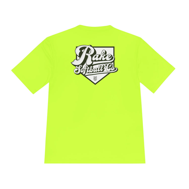 Rake Softball Co. Dry Fit Tee - Rake Baseball Company - RAKE BASEBALL | BASEBALL T-SHIRT | BASEBALL CLOTHING | GOOD VIBES ONLY