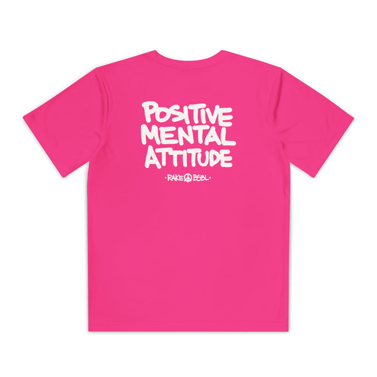 Kids Positive Mental Attitude Dry Fit Tee - Rake Baseball Company - RAKE BASEBALL | BASEBALL T-SHIRT | BASEBALL CLOTHING | GOOD VIBES ONLY