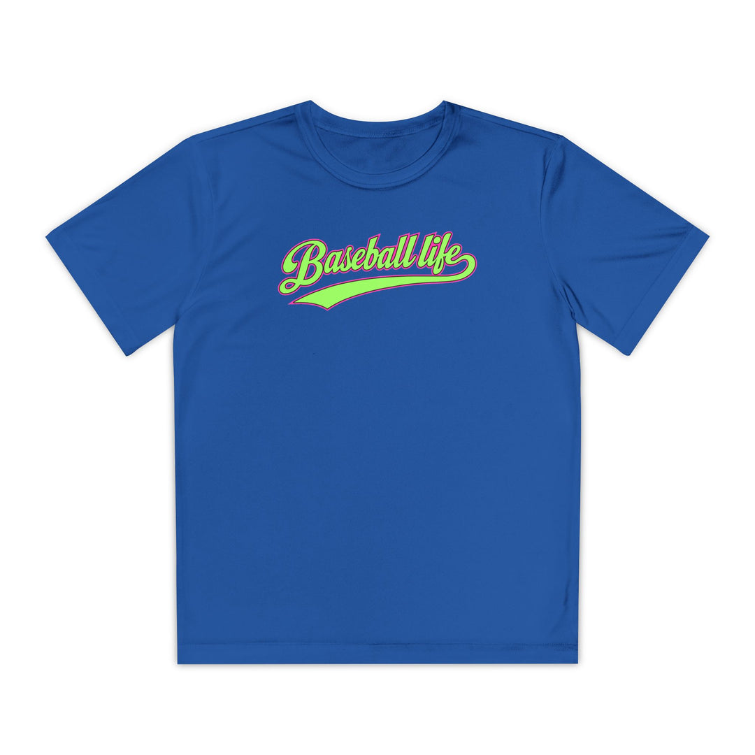 Kids Baseball Life Green Edition Dry Fit Tee