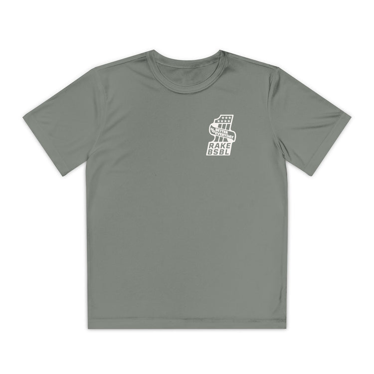 Kids One Percent Better Dry Fit Tee - Rake Baseball Company - RAKE BASEBALL | BASEBALL T-SHIRT | BASEBALL CLOTHING | GOOD VIBES ONLY