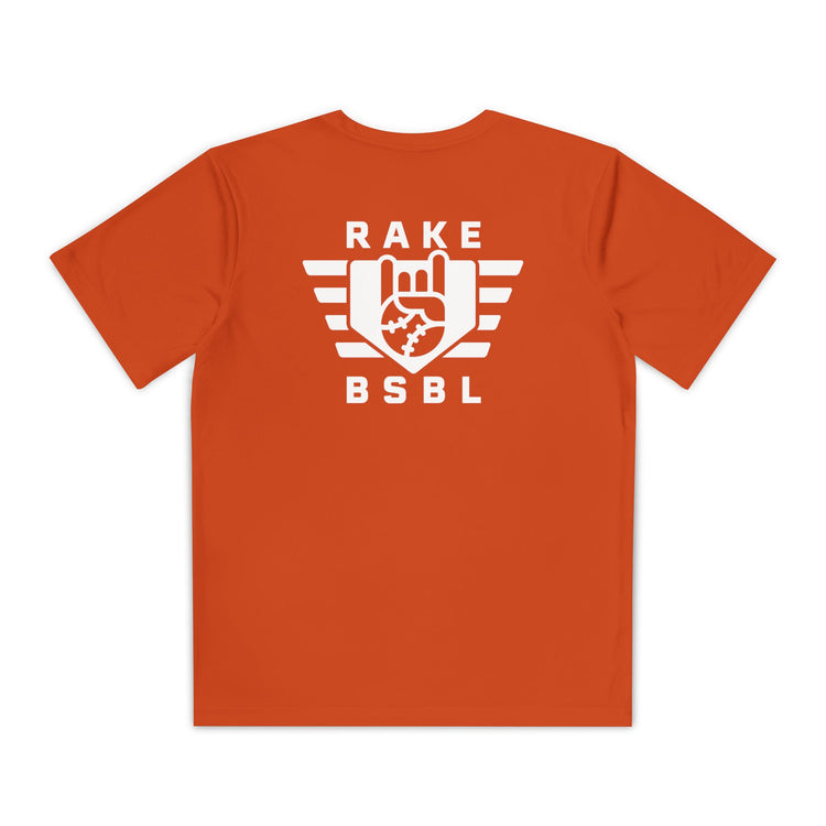 Kids Rake Flag Dry Fit Tee - Rake Baseball Company - RAKE BASEBALL | BASEBALL T-SHIRT | BASEBALL CLOTHING | GOOD VIBES ONLY