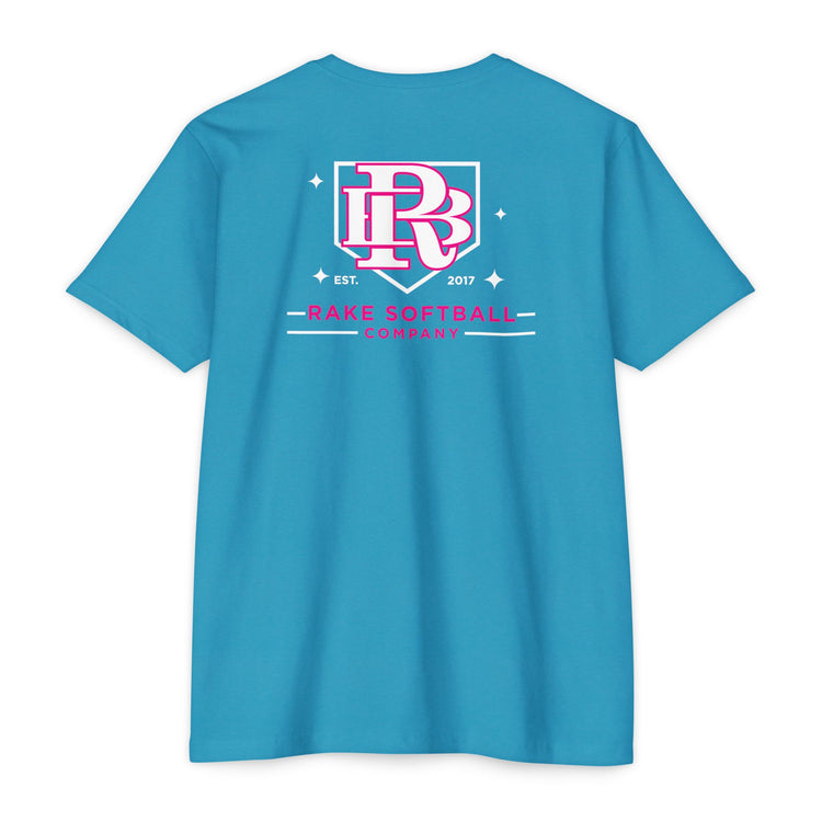RB Homeplate Softball Tee - Rake Baseball Company - RAKE BASEBALL | BASEBALL T-SHIRT | BASEBALL CLOTHING | GOOD VIBES ONLY