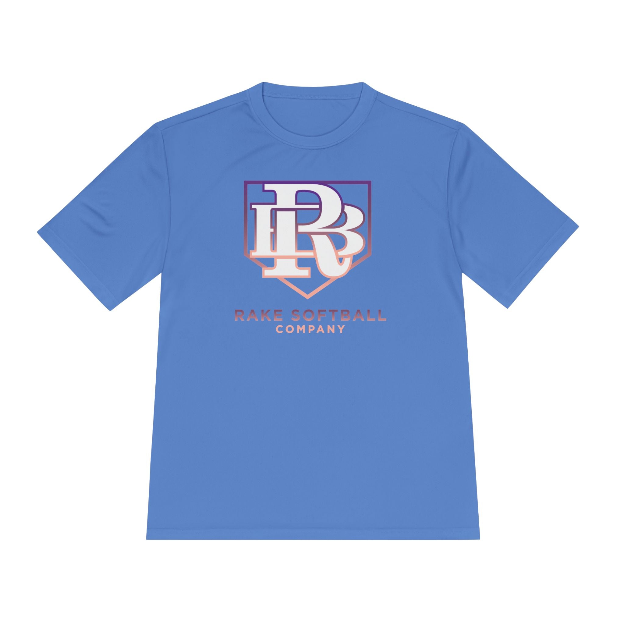 RB Homeplate Softball Dry Fit Tee - Rake Baseball Company - RAKE BASEBALL | BASEBALL T-SHIRT | BASEBALL CLOTHING | GOOD VIBES ONLY