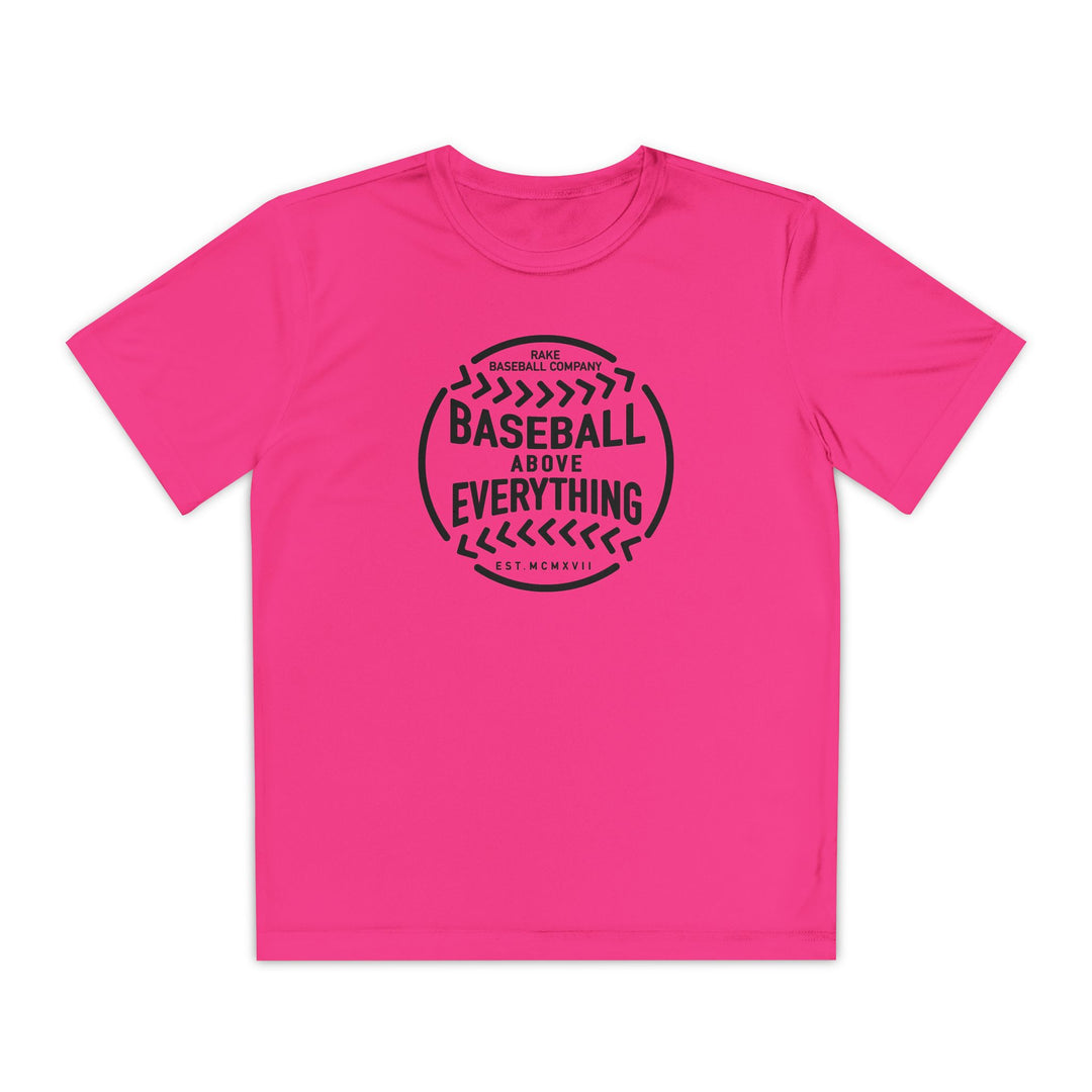 Kids Baseball Above Everything Dry Fit Tee