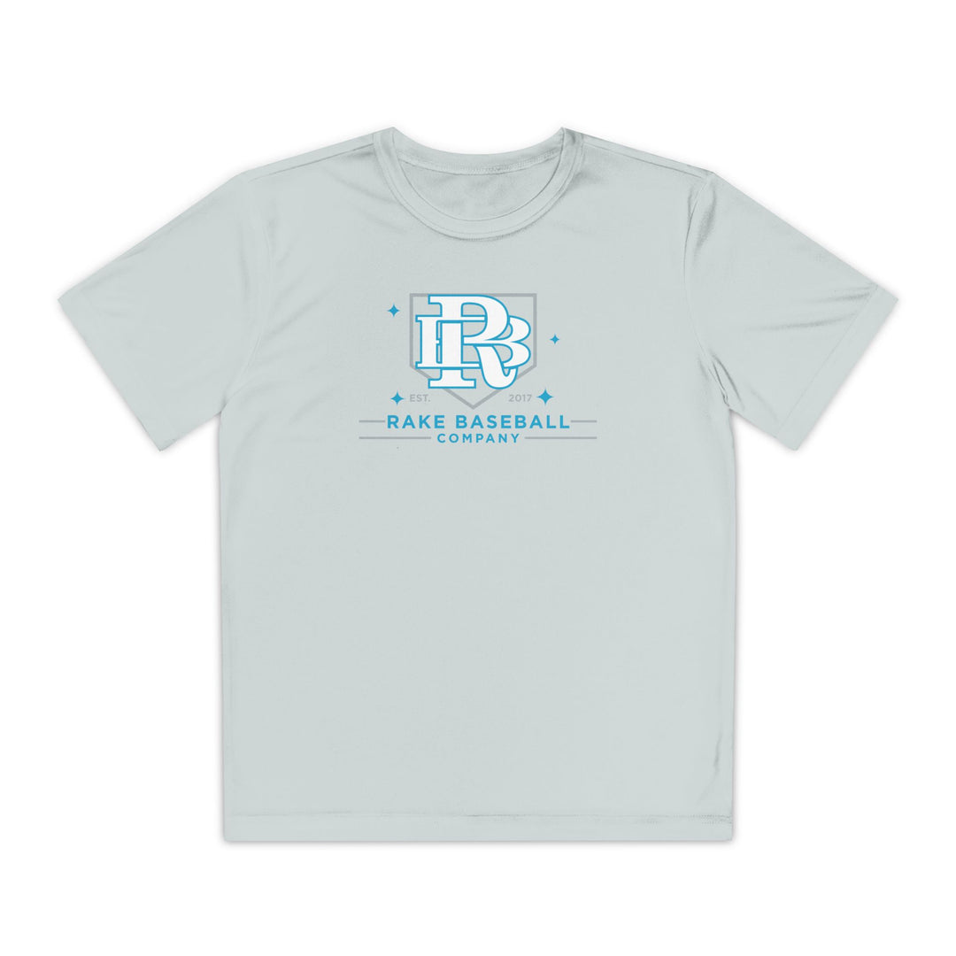 Kids Rake Baseball Homeplate Tee Dry Fit Tee - Rake Baseball Company - RAKE BASEBALL | BASEBALL T-SHIRT | BASEBALL CLOTHING | GOOD VIBES ONLY