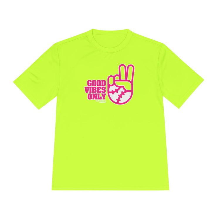 Good Vibes Only Dry Fit Tee - Rake Baseball Company - RAKE BASEBALL | BASEBALL T-SHIRT | BASEBALL CLOTHING | GOOD VIBES ONLY