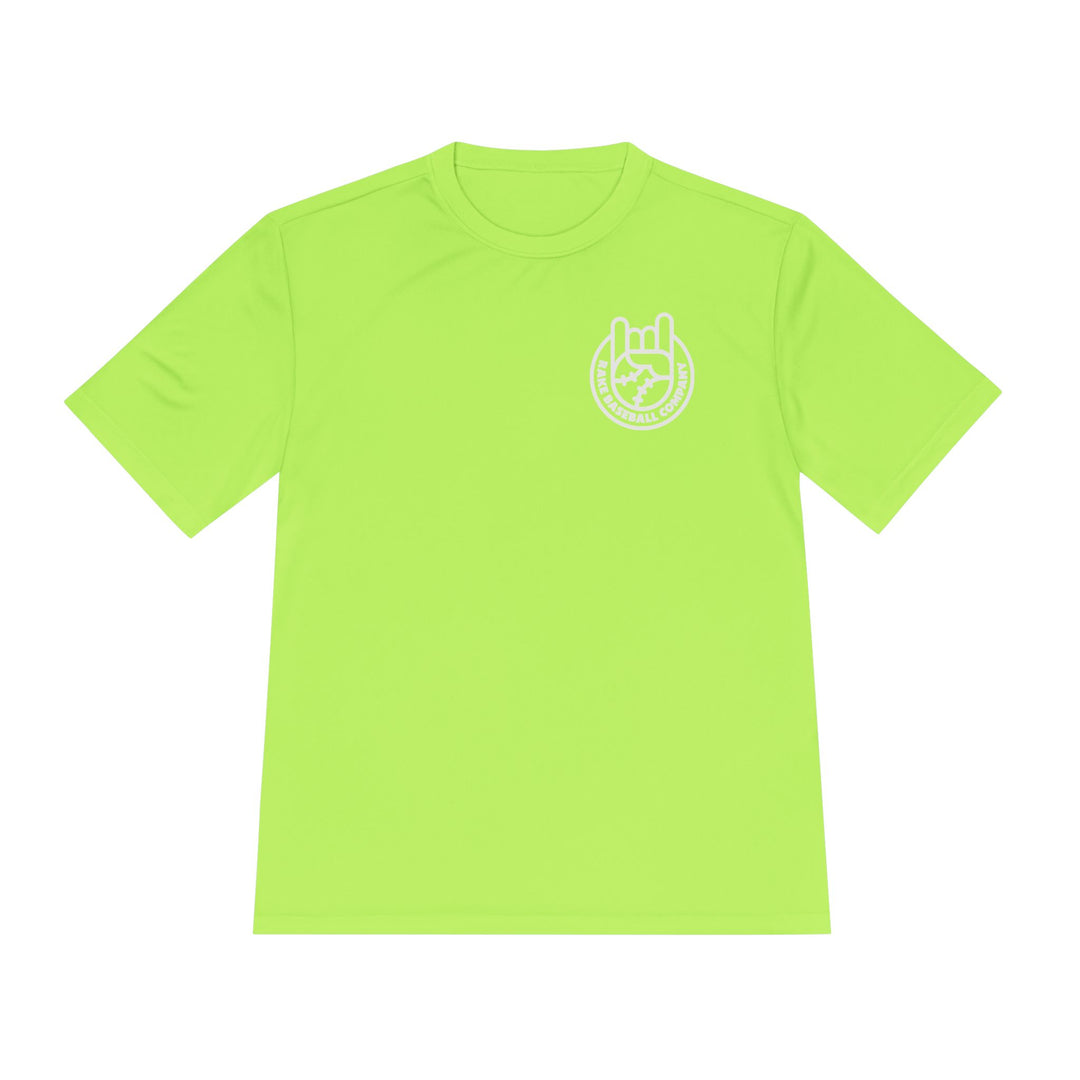 Rockin' Rake Dry Fit Tee - Rake Baseball Company - RAKE BASEBALL | BASEBALL T-SHIRT | BASEBALL CLOTHING | GOOD VIBES ONLY