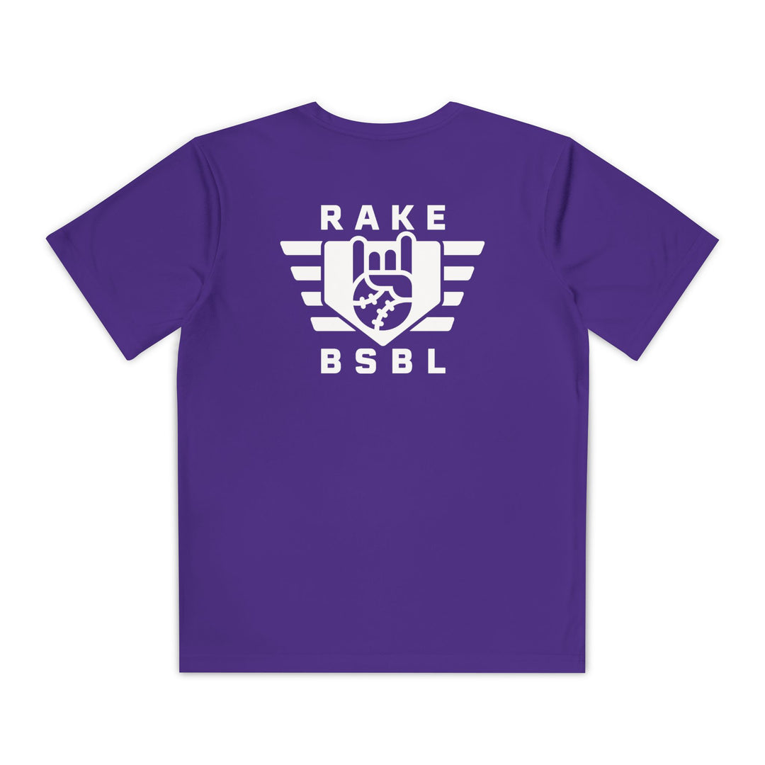 Kids Rake Flag Dry Fit Tee - Rake Baseball Company - RAKE BASEBALL | BASEBALL T-SHIRT | BASEBALL CLOTHING | GOOD VIBES ONLY