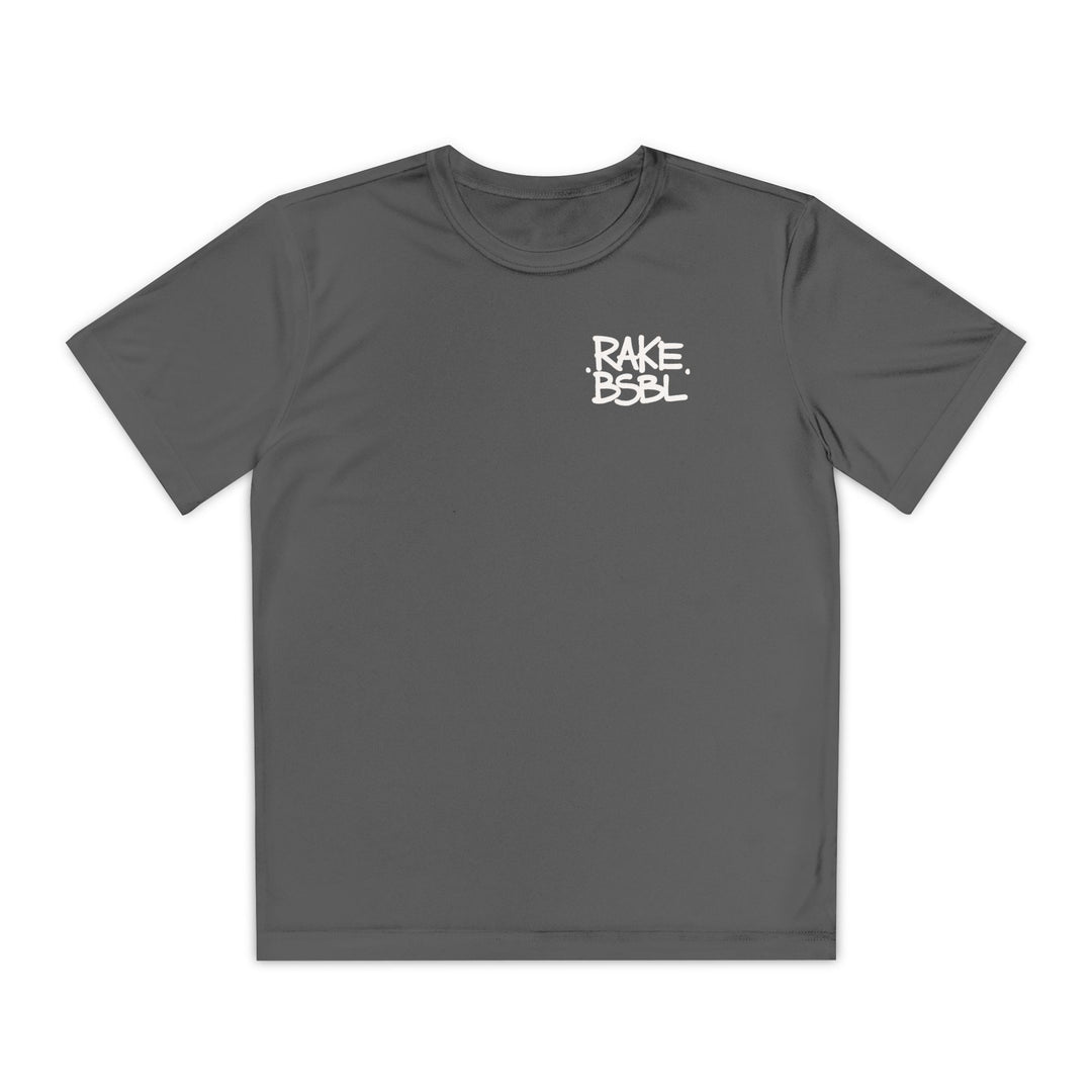 Kids Positive Mental Attitude Dry Fit Tee - Rake Baseball Company - RAKE BASEBALL | BASEBALL T-SHIRT | BASEBALL CLOTHING | GOOD VIBES ONLY