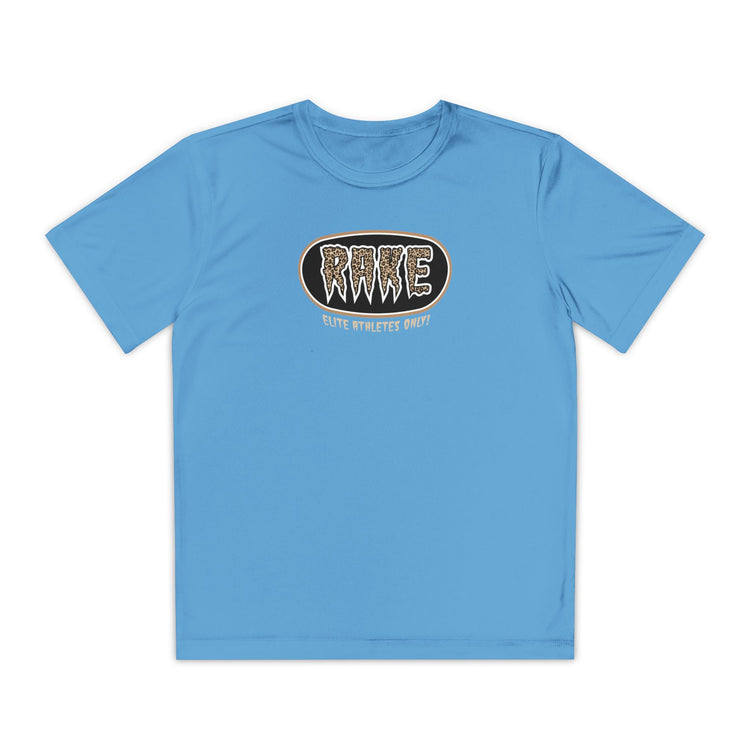 Kids Rake Cheetah Softball Company Dry Fit Tee - Rake Baseball Company - RAKE BASEBALL | BASEBALL T-SHIRT | BASEBALL CLOTHING | GOOD VIBES ONLY