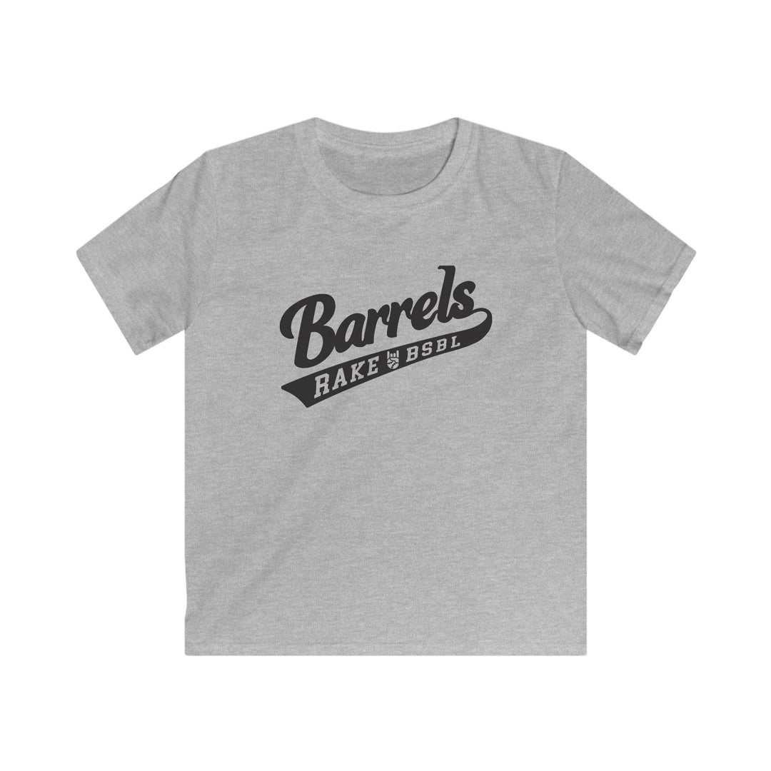 Kids Barrels Tee - Rake Baseball Company - RAKE BASEBALL | BASEBALL T-SHIRT | BASEBALL CLOTHING | GOOD VIBES ONLY
