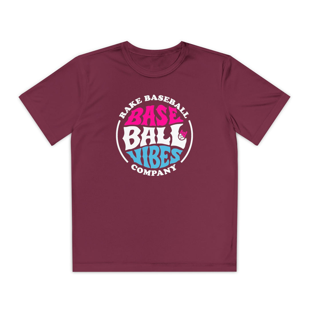 Kids Baseball Vibes Dry Fit Tee