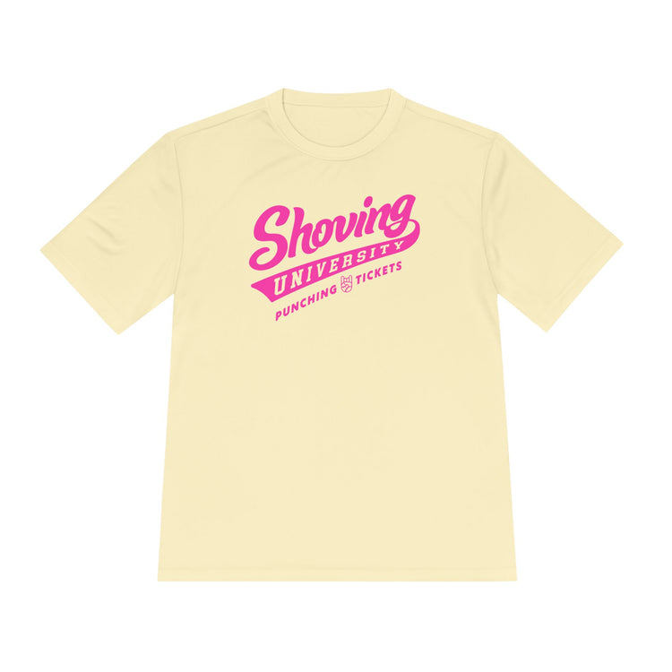 Shoving University Dry Fit Tee - Rake Baseball Company - RAKE BASEBALL | BASEBALL T-SHIRT | BASEBALL CLOTHING | GOOD VIBES ONLY