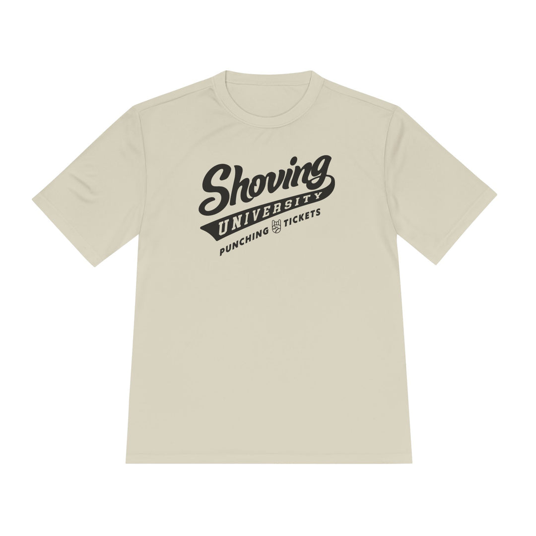 Shoving University Dry Fit Tee - Rake Baseball Company - RAKE BASEBALL | BASEBALL T-SHIRT | BASEBALL CLOTHING | GOOD VIBES ONLY