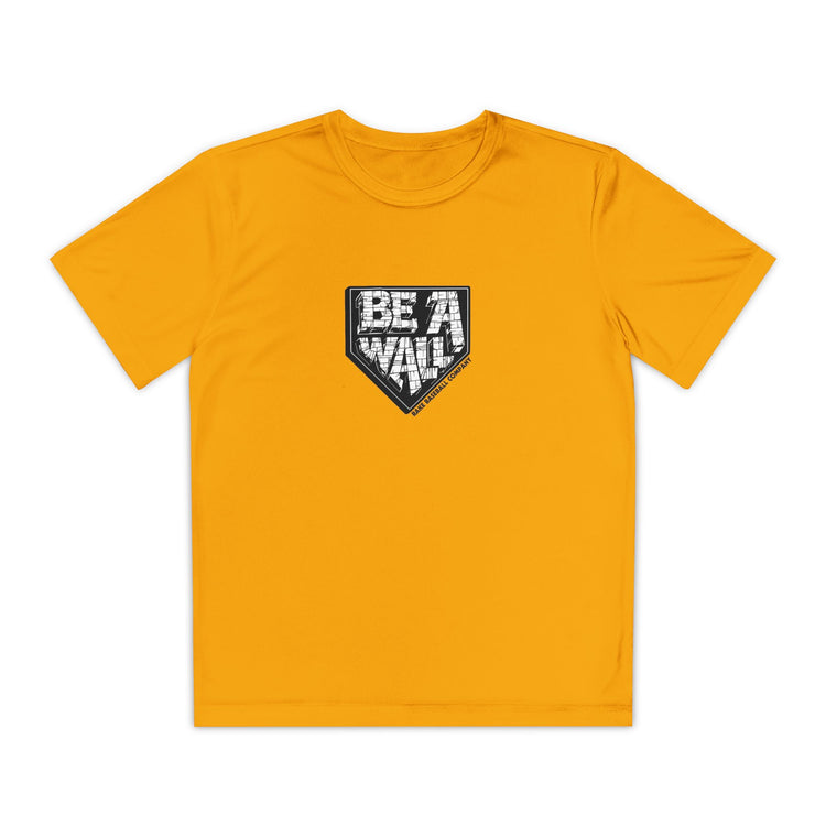 Kids Be A Wall Dry Fit Tee - Rake Baseball Company - RAKE BASEBALL | BASEBALL T-SHIRT | BASEBALL CLOTHING | GOOD VIBES ONLY