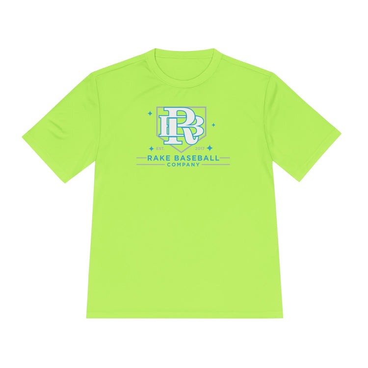 Rake Baseball Homeplate Tee Dry Fit Tee - Rake Baseball Company - RAKE BASEBALL | BASEBALL T-SHIRT | BASEBALL CLOTHING | GOOD VIBES ONLY