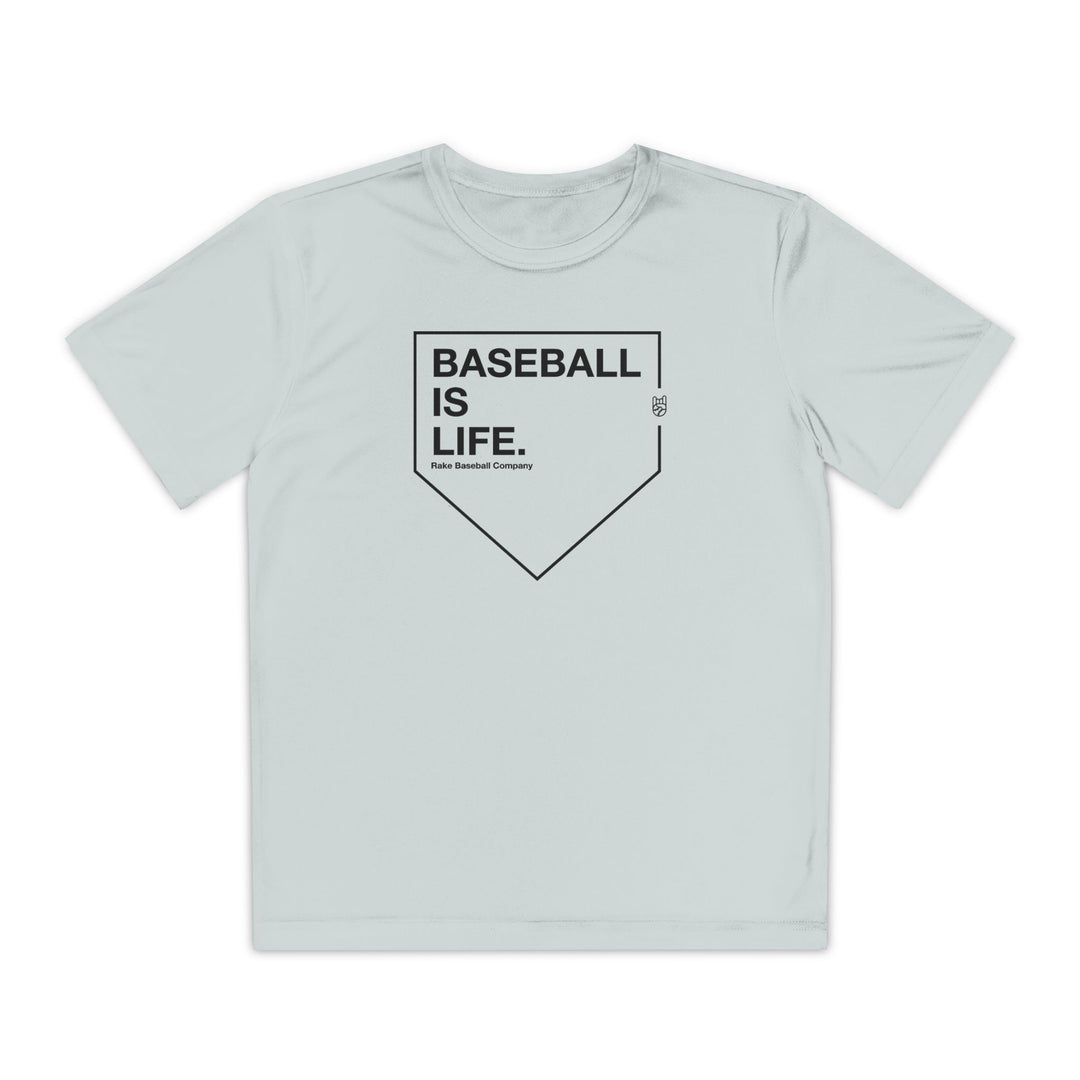 Kids Baseball Is Life Dry Fit Tee