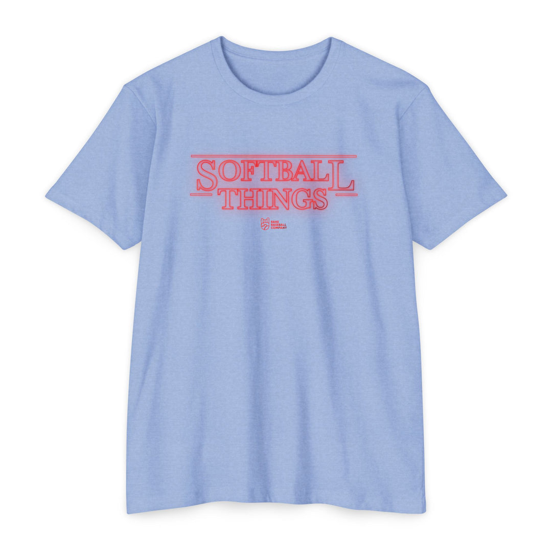 Softball Things Tee - Rake Baseball Company - RAKE BASEBALL | BASEBALL T-SHIRT | BASEBALL CLOTHING | GOOD VIBES ONLY