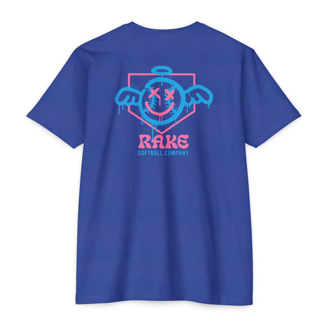 She Angel Drip Softball Tee - Rake Baseball Company - RAKE BASEBALL | BASEBALL T-SHIRT | BASEBALL CLOTHING | GOOD VIBES ONLY