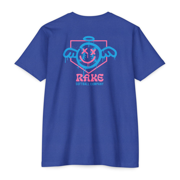 She Angel Drip Softball Tee - Rake Baseball Company - RAKE BASEBALL | BASEBALL T-SHIRT | BASEBALL CLOTHING | GOOD VIBES ONLY