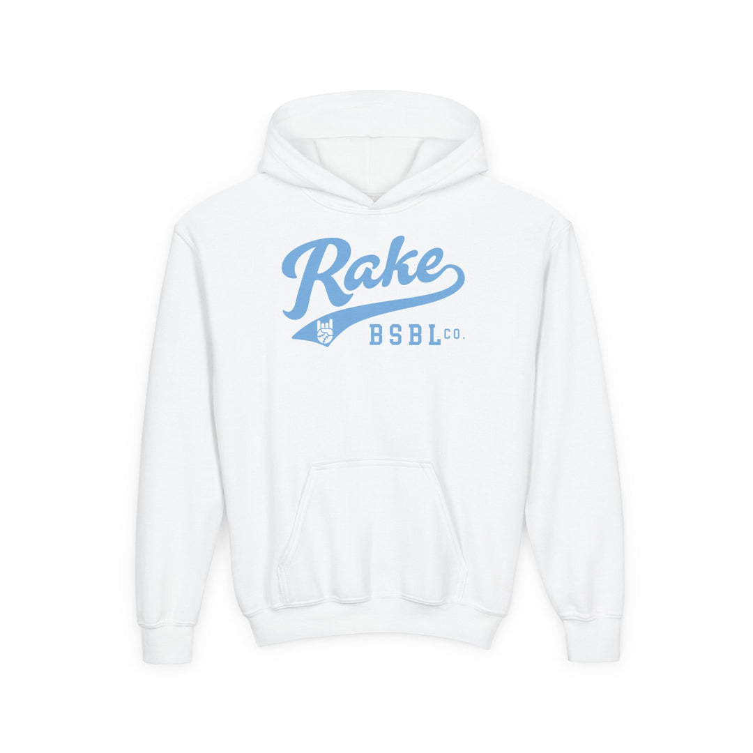 Kids Rake Script (Light Blue) Hoodie