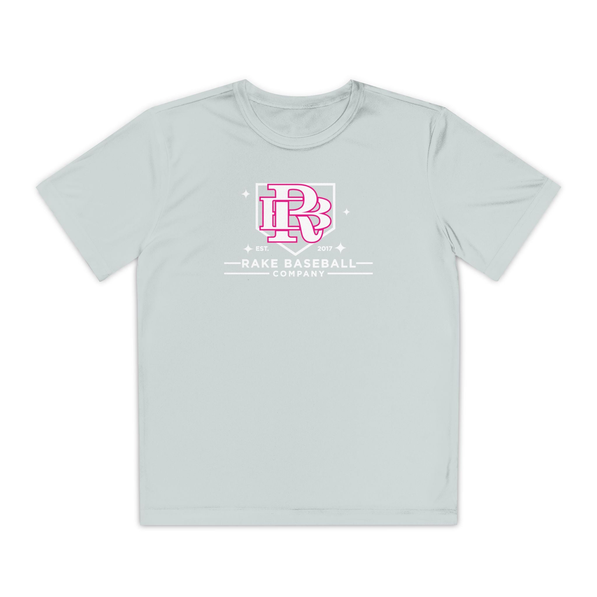 Kids Rake Baseball Homeplate Tee Dry Fit Tee - Rake Baseball Company - RAKE BASEBALL | BASEBALL T-SHIRT | BASEBALL CLOTHING | GOOD VIBES ONLY