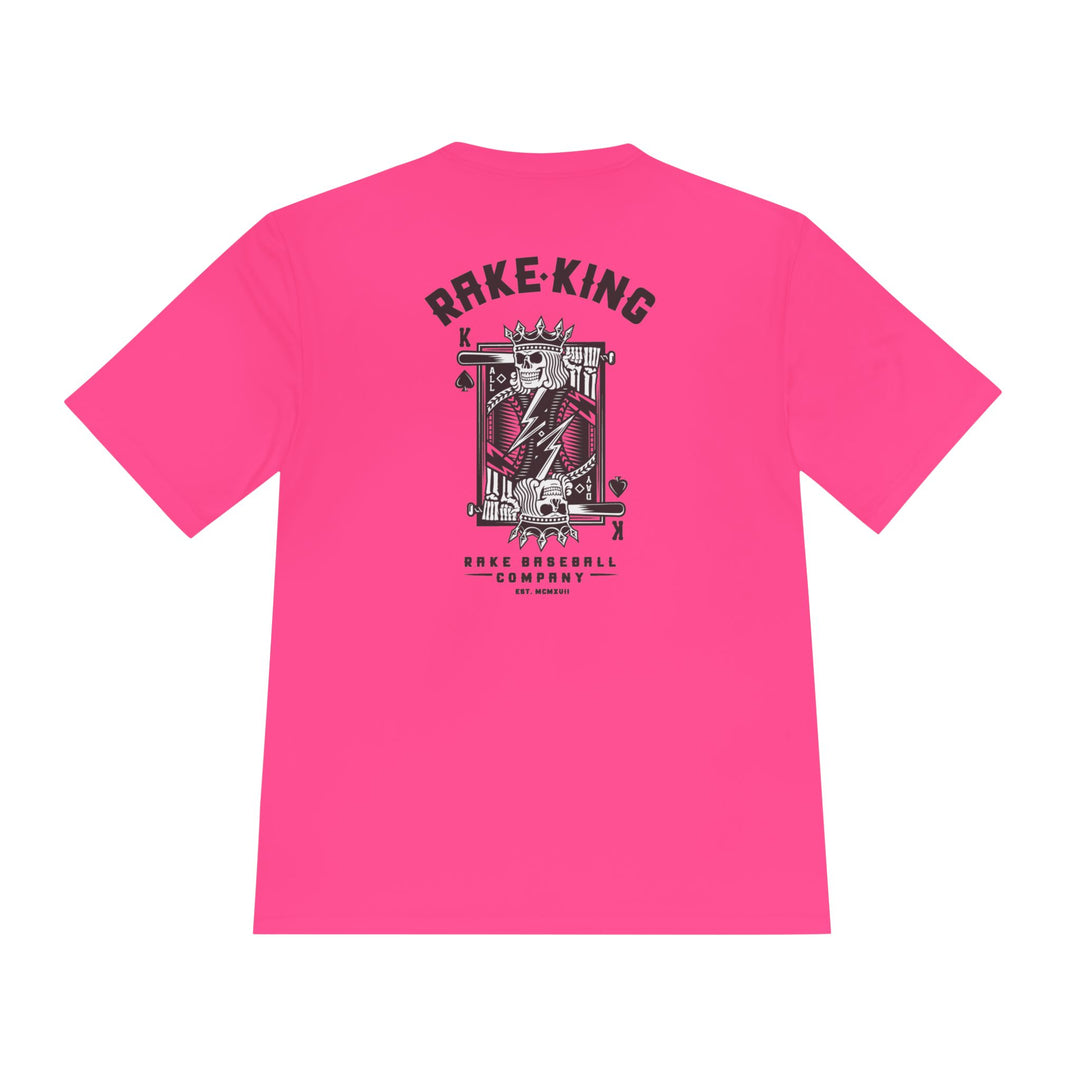 Rake King Dry Fit Tee - Rake Baseball Company - RAKE BASEBALL | BASEBALL T-SHIRT | BASEBALL CLOTHING | GOOD VIBES ONLY