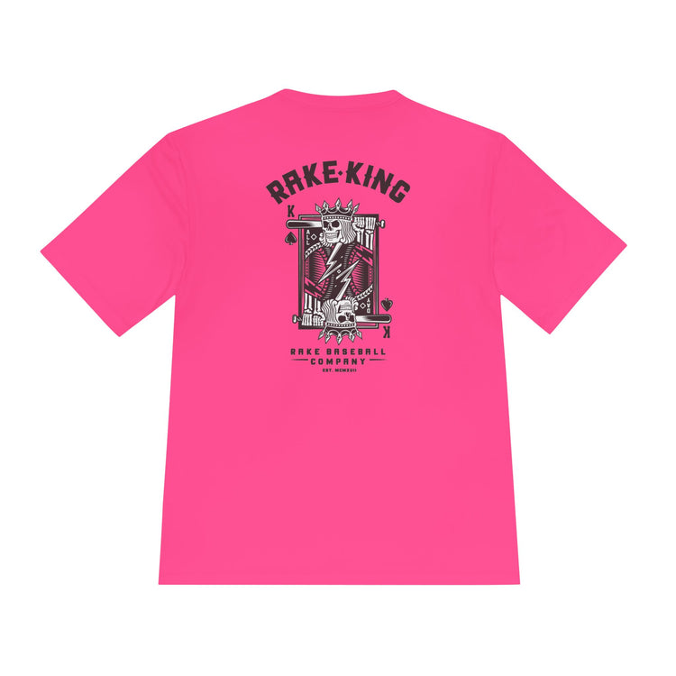 Rake King Dry Fit Tee - Rake Baseball Company - RAKE BASEBALL | BASEBALL T-SHIRT | BASEBALL CLOTHING | GOOD VIBES ONLY