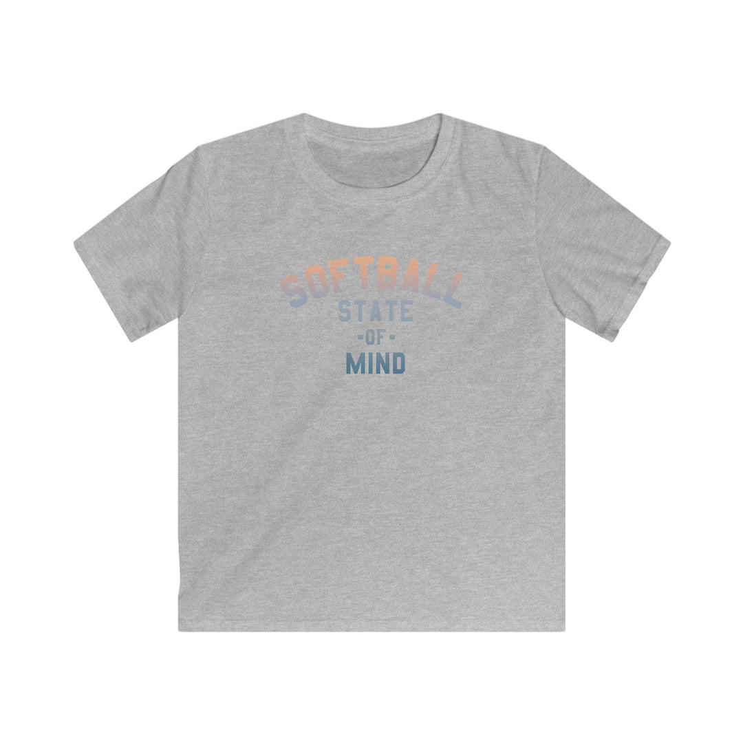 Kids Softball State Of Mind Tee - Rake Baseball Company - RAKE BASEBALL | BASEBALL T-SHIRT | BASEBALL CLOTHING | GOOD VIBES ONLY